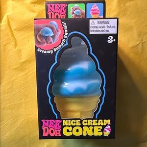 Nee Doh Nice Cream Cone - Blue and Yellow